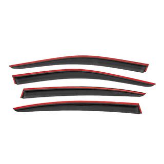 Deflettori aria finestrini con modanatura nera Niken Luxury (4 pz) foto 4