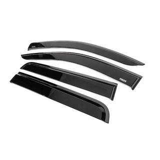 Deflettori aria finestrini con modanatura nera Niken Luxury (4 pz) foto 2