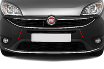 Fiat Doblo II 2010-2022 Cornice intorno alla griglia inferiore (2015↗, acciaio inox) foto 1