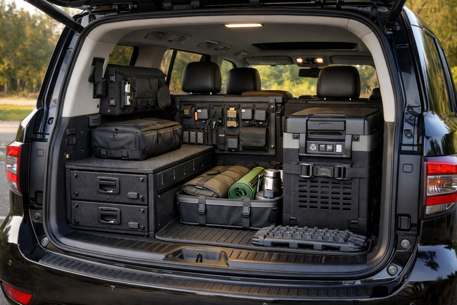 Nissan Patrol Y62: upgrade per un bagagliaio più pulito e lunghi viaggi