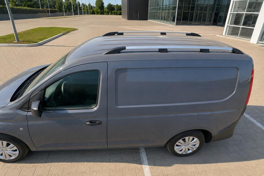 Volkswagen Caddy 2020- Barre longitudinali al tetto cromate (design turco) Image