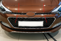 Hyundai I-20 2014-2020 Coperture Griglia 2014-2018 (2 pz, acciaio inox) foto 1