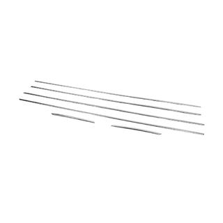 Modanature inferiori finestrini acciaio inox (6 pz) foto 2