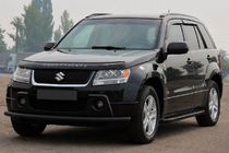 Suzuki Grand Vitara 2005-2017 Bull bar anteriore ST008 Black (inox) foto 1