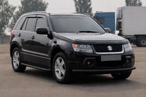 Suzuki Grand Vitara 2005-2017 Bull bar anteriore ST008 Black (inox) foto 3