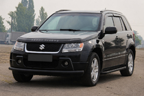Suzuki Grand Vitara 2005-2017 Bull bar anteriore ST008 Black (inox) foto 4