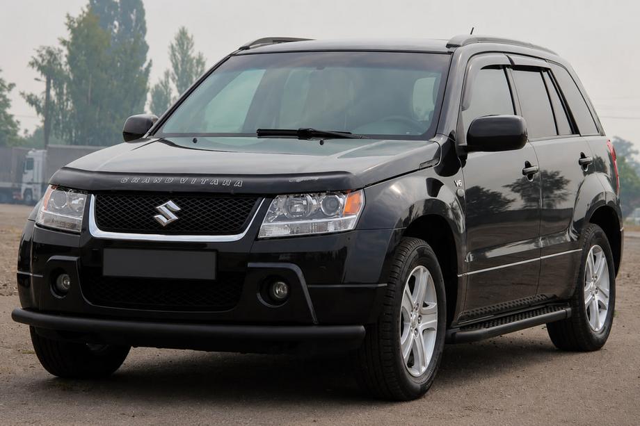 Suzuki Grand Vitara 2005-2017 Bull bar anteriore ST008 Black (inox) Image
