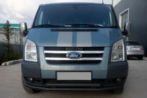 Ford Transit 2000–2014 Barra di protezione anteriore ST014 Black (2006-2014, acciaio inox) foto 1