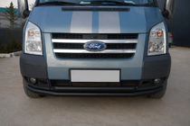 Ford Transit 2000–2014 Barra di protezione anteriore ST014 Black (2006-2014, acciaio inox) foto 2