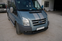 Ford Transit 2000–2014 Barra di protezione anteriore ST014 Black (2006-2014, acciaio inox) foto 3