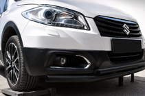 Suzuki SX4 S-Cross 2013-2016 Bull bar anteriore ST014 Black (acciaio inox) foto 1