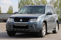 Suzuki Grand Vitara 2005-2017 Bull bar anteriore ST015 Black (acciaio inox) foto 3