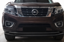 Nissan Navara/NP300 2016- Bull bar anteriore ST017 Black (acciaio inox) foto 1