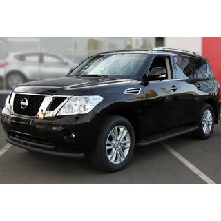 Bull bar anteriore doppio Black (acciaio inox) Nissan Pathfinder R51 2005-2014