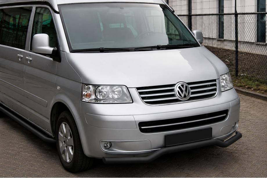 Volkswagen T5 Multivan 2003–2010 Bull bar anteriore Wave Black (acciaio inox) Foto 1