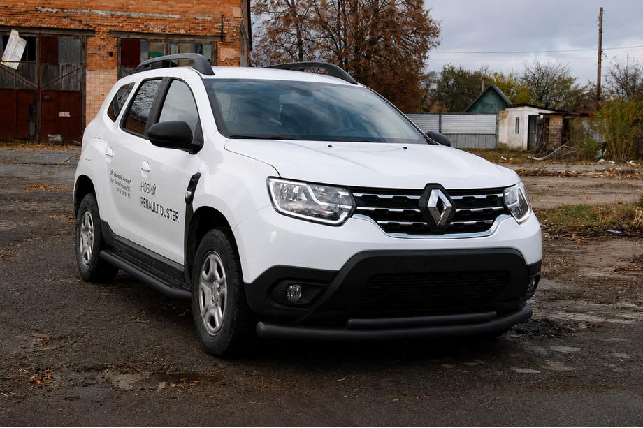 Dacia Duster 2018-2024 Bull bar anteriore F3-10 Black (acciaio inox) Foto 3
