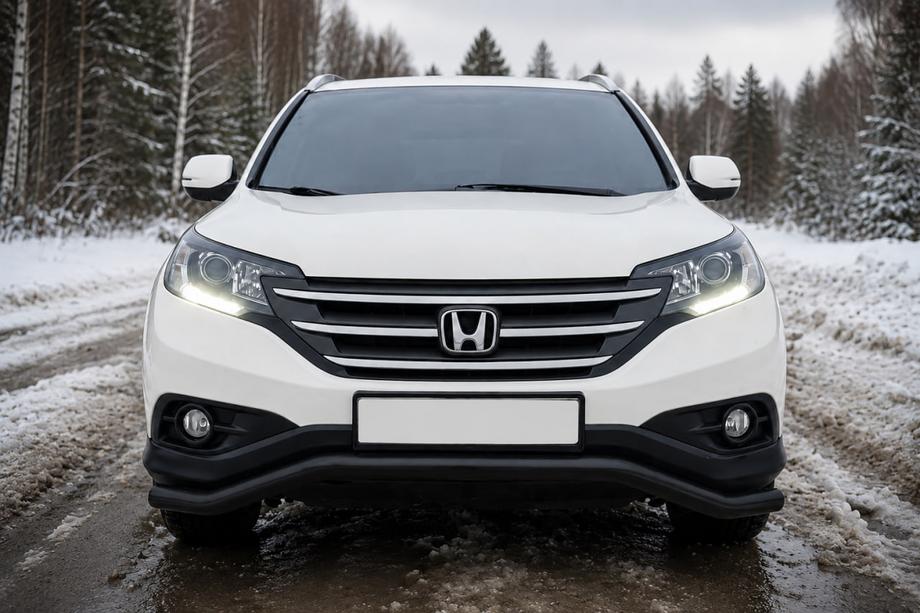 Honda CRV 2012-2016 Bull bar anteriore ST007 Black (acciaio inox) Image