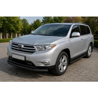 Barra di protezione anteriore ST008 Black (2010-2013, acciaio inox) Toyota Highlander 2008-2013 foto 1