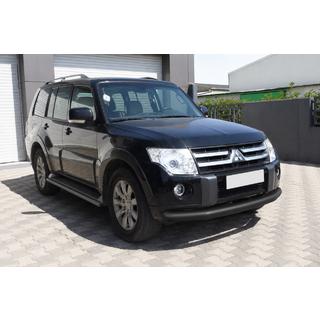 Protezione anteriore ST008 Black (acciaio inox) Mitsubishi Pajero Wagon III 1999-2006 foto 3