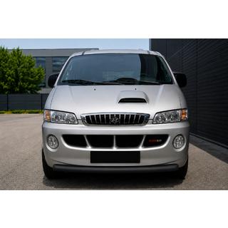 Protezione anteriore ST008 Black (acciaio inox) Hyundai H200, H1, Starex 1998-2007
