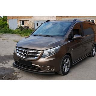 Protezione anteriore ST008 Black (acciaio inox) Mercedes Vito/V-class W447 2014- foto 2