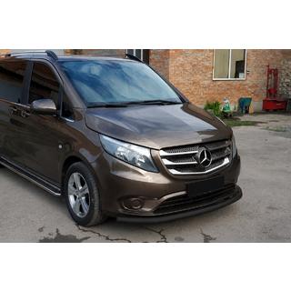 Protezione anteriore ST008 Black (acciaio inox) Mercedes Vito/V-class W447 2014- foto 3