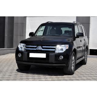 Protezione anteriore ST008 Black (acciaio inox) Mitsubishi Pajero Wagon IV 2006-2021 foto 2