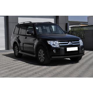 Protezione anteriore ST008 Black (acciaio inox) Mitsubishi Pajero Wagon IV 2006-2021 foto 3