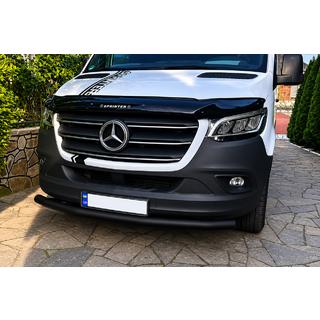 Protezione anteriore ST008 Black (acciaio inox) Mercedes Sprinter W907/W910 2018- foto 1