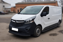 Renault Trafic 2015- Parabullbar Anteriore ST008 Nero (Acciaio Inox) foto 2