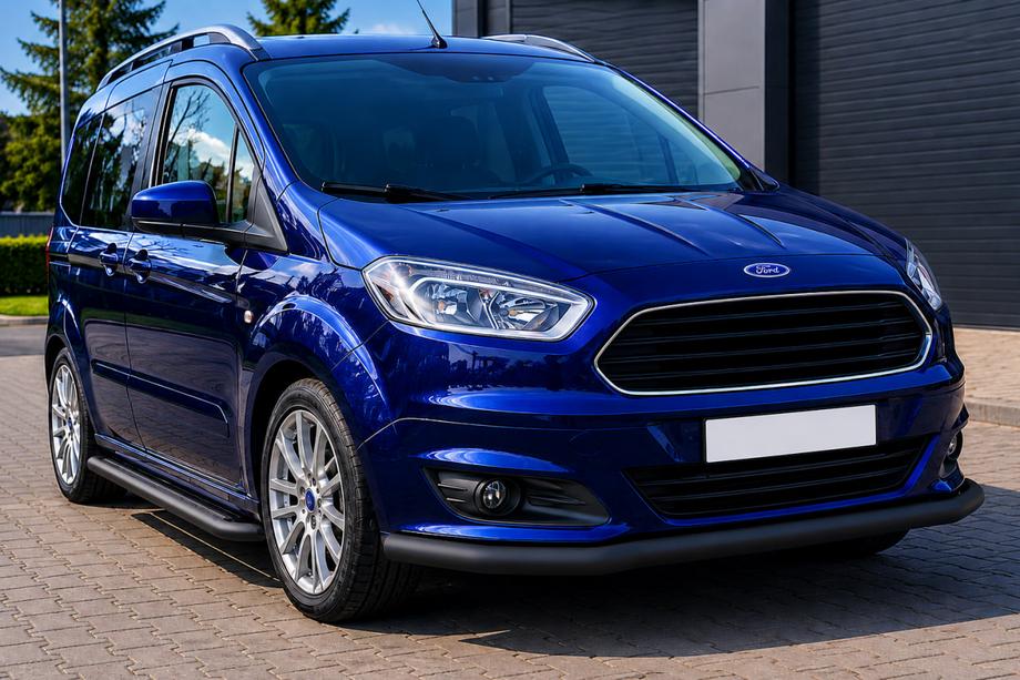 Ford Courier 2014-2023 Parabullbar Anteriore ST008 Nero (Acciaio Inox) Image