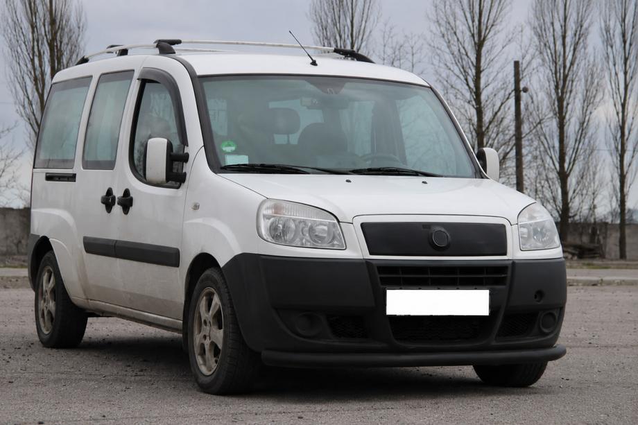Fiat Doblo I 2001-2005 Parabullbar Anteriore ST008 Nero (Acciaio Inox) Foto 3
