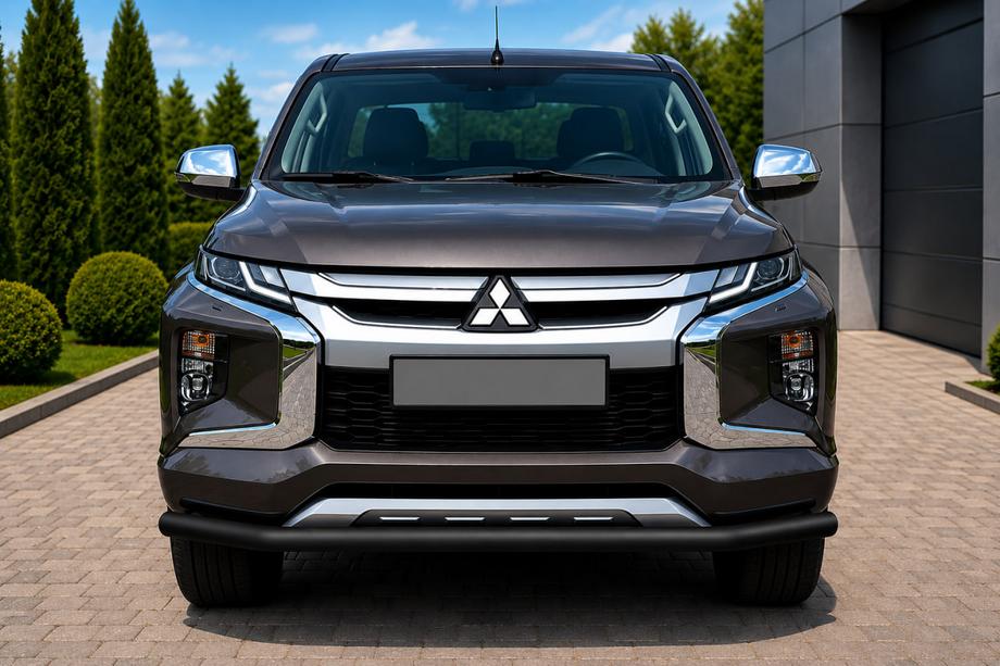 Fiat Fullback 2016- Parabullbar Anteriore ST008 Nero (Acciaio Inox) Image
