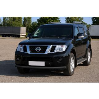 Bull bar anteriore ST008-1 Black (acciaio inox) Nissan Pathfinder R51 2005-2014 foto 1