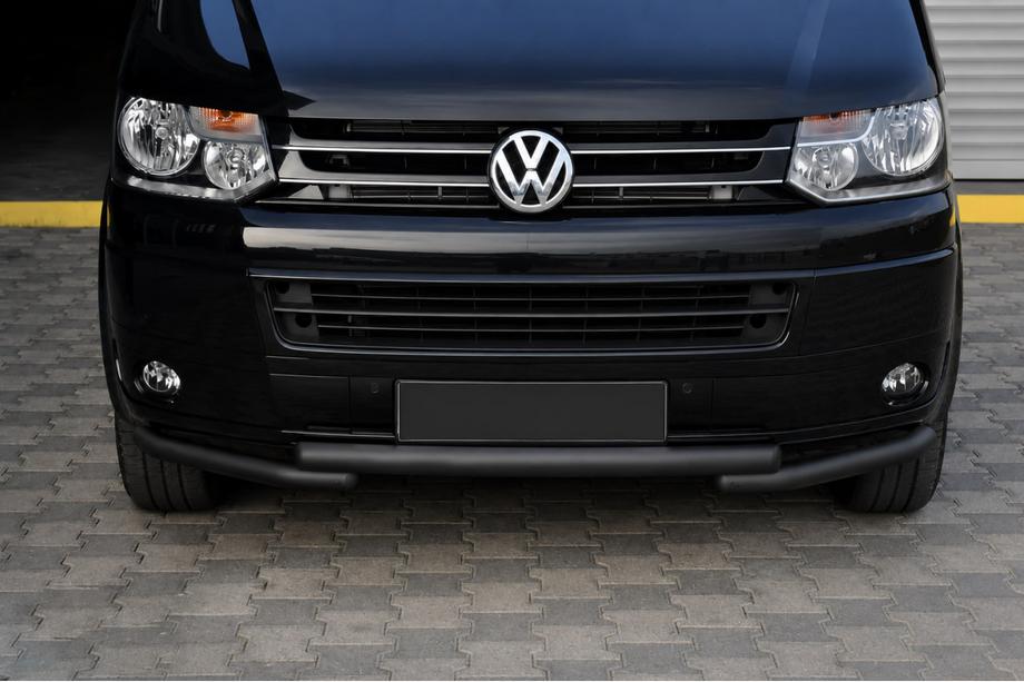 Volkswagen T5 2010-2015 Bull bar anteriore ST009 Greyder Black (inox) Foto 1