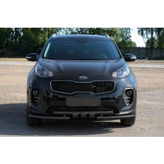 Protezione anteriore ST009-15 Black (acciaio inox) Kia Sportage 2015-2021 foto 1