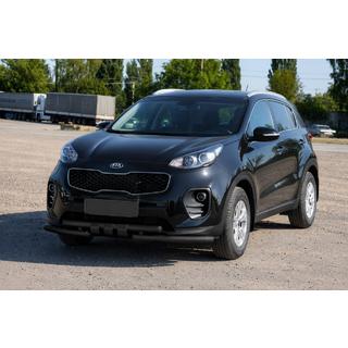 Protezione anteriore ST009-15 Black (acciaio inox) Kia Sportage 2015-2021 foto 3