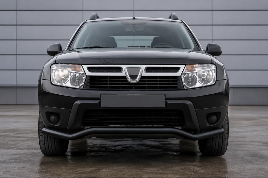 Dacia Duster 2008-2018 Barra di protezione anteriore ST012 Black (acciaio inox) Image