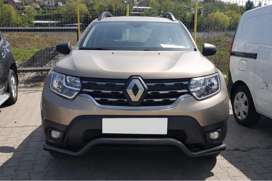 Renault Duster 2008–2017 Barra di protezione anteriore ST012 Black (acciaio inox) Image