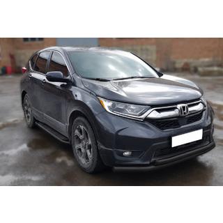 Protezione anteriore ST014 Black (2016-2019, acciaio inox) Honda CRV 2017-2022 foto 2
