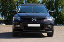 Mazda CX-7 2006-2012 Paraurti Anteriore ST014 Nero (Acciaio Inox) foto 2