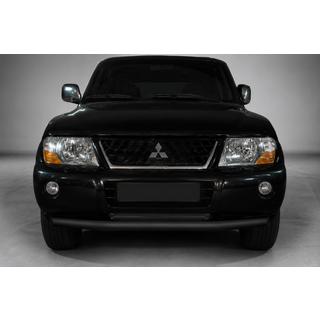 Paraurti Anteriore ST014 Nero (Acciaio Inox) Mitsubishi Pajero Wagon III 1999-2006