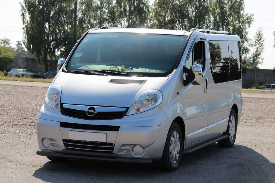 Nissan Primastar 2002-2014 Paraurti Anteriore ST014 Nero (Acciaio Inox) Image