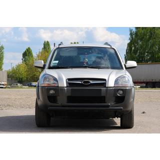Paraurti Anteriore ST014 Nero (Acciaio Inox) Hyundai Tucson JM 2004- foto 1