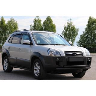 Paraurti Anteriore ST014 Nero (Acciaio Inox) Hyundai Tucson JM 2004- foto 2