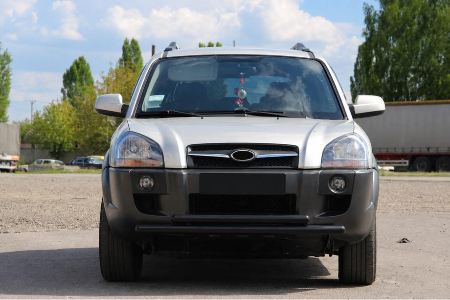 Hyundai Tucson JM 2004- Paraurti Anteriore ST014 Nero (Acciaio Inox) Foto 1