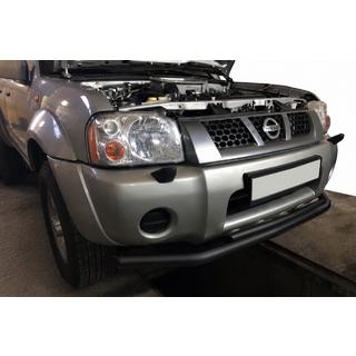 Bull bar anteriore ST014 Black (acciaio inox) Nissan NP300 1999-2015