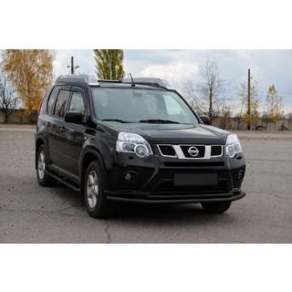 Bull bar anteriore ST014 Black (acciaio inox) Nissan X-trail T31 2007-2014 foto 2