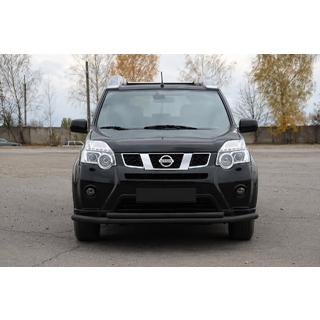 Bull bar anteriore ST014 Black (acciaio inox) Nissan X-trail T31 2007-2014 foto 3