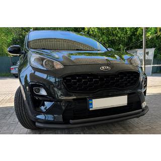 Bull bar anteriore ST014 Black (acciaio inox) Kia Sportage 2015-2021 foto 1